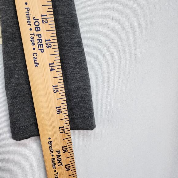 NWT Three Season Maternity Shirt Large Black Gray Long Empire Waist Stretchy Top - Picture 11 of 15